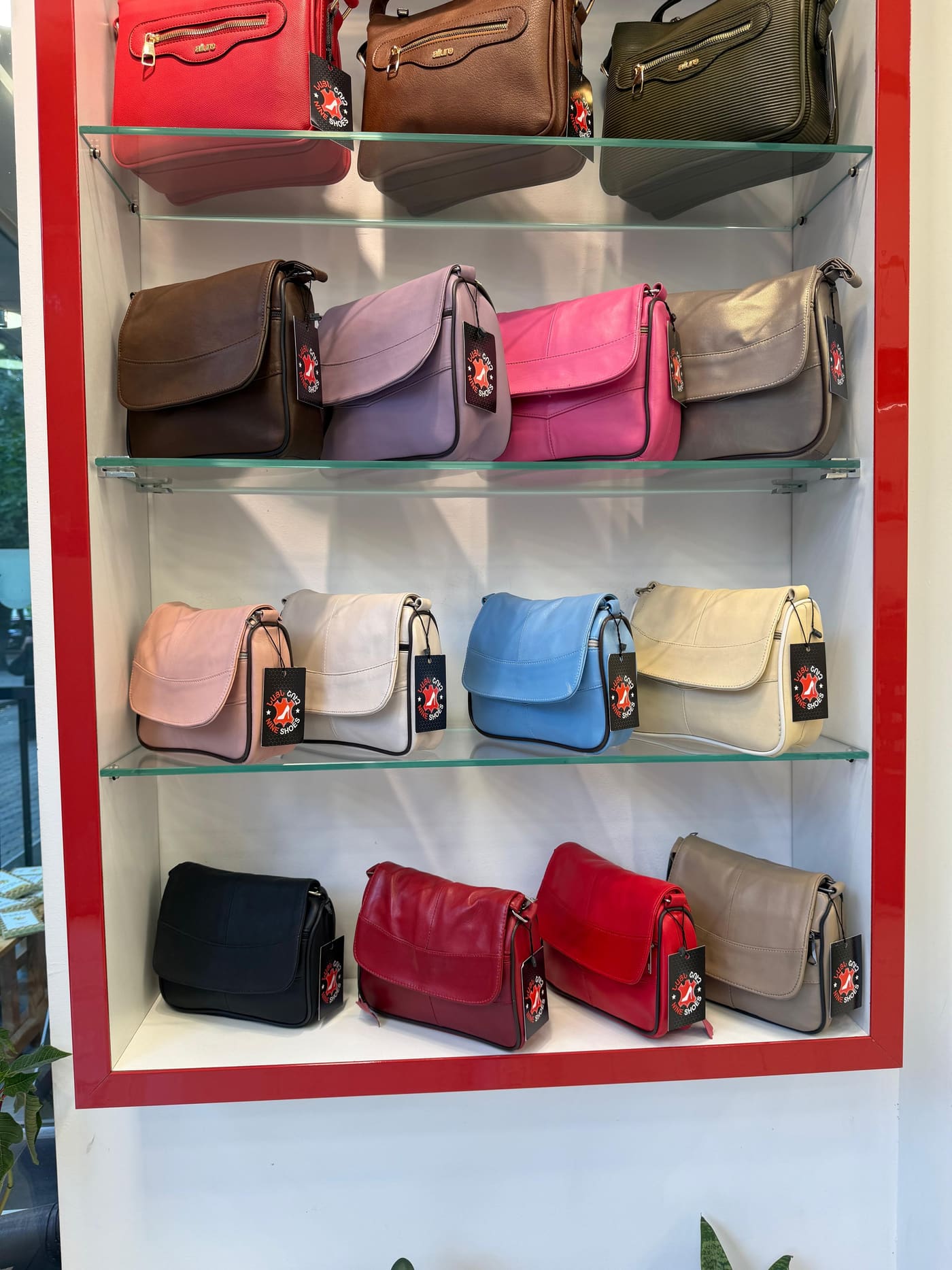 Nine Shoes leather bags